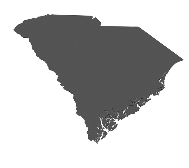 Карта Південної Кароліни - США - Фото, зображення