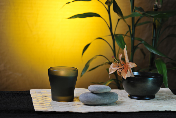 spa still life with bamboo - Foto, afbeelding