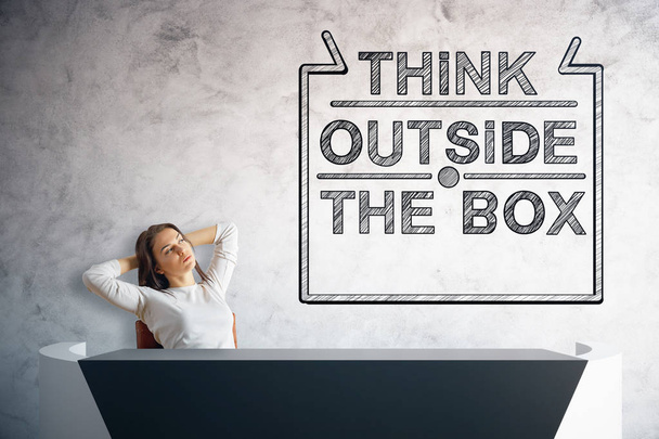 Think outside the box concept - Fotó, kép