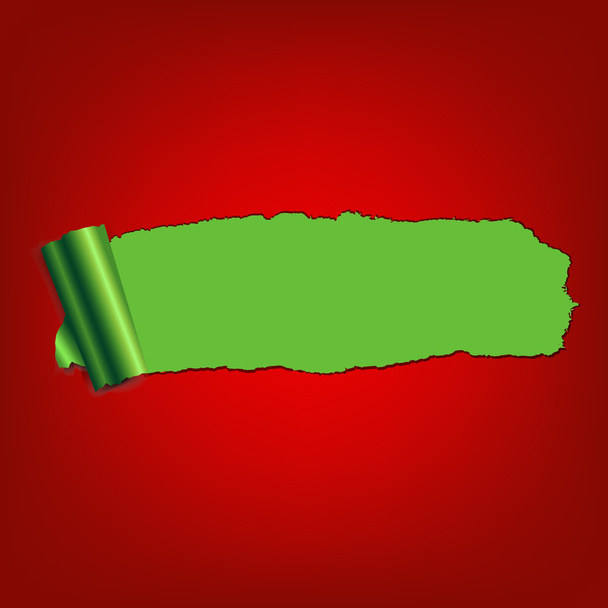 Groenboek gescheurd - Vector, afbeelding