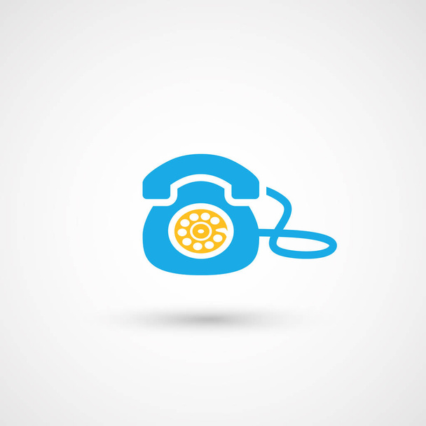 Phone colorful icon, vector illustration.  - Vector, Image