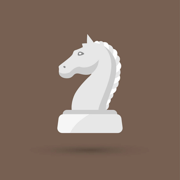 Chess Knight simple icon  - Vector, Image