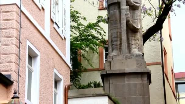 Μνημείο του Βίσμαρκ στο Μπάντεν-Μπάντεν, Γερμανία - Πλάνα, βίντεο