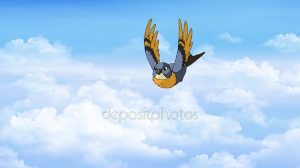 Bird in Flight. Vista frontal
 - Metraje, vídeo