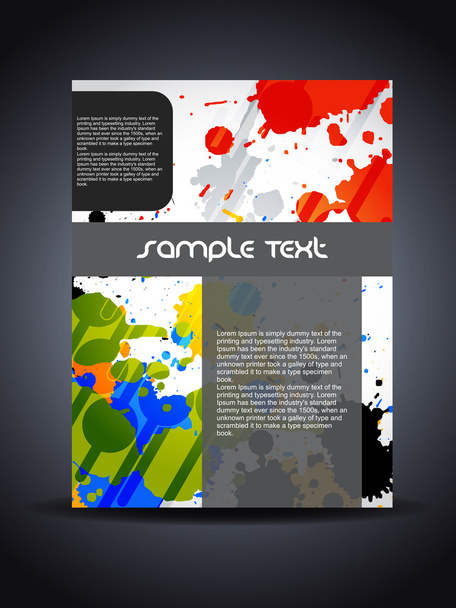 Presentation of creative flyer or cover design. - Vetor, Imagem