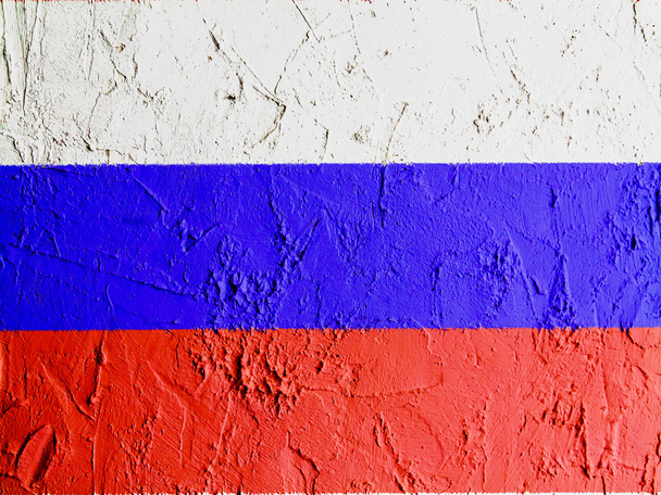 de Russische vlag - Foto, afbeelding