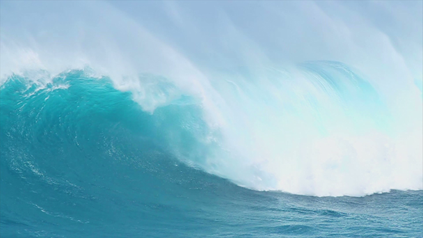 Голубая океанская волна - Кадры, видео