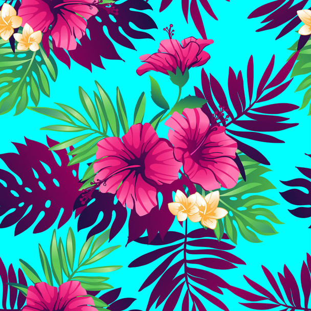 Tropical seamless pattern. - Vector, afbeelding