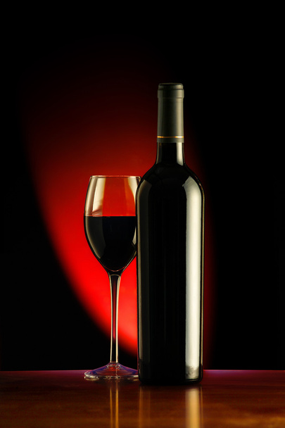 víno a sklo - Fotografie, Obrázek