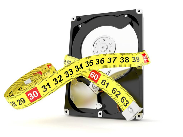 Concepto de tamaño de disco duro
 - Foto, Imagen