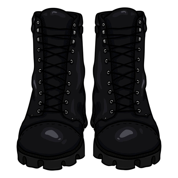 Cartoon Army Boots.  - Vector, Image