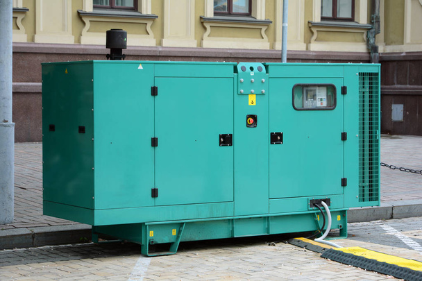 Generador diesel para energía eléctrica de emergencia. Generador diesel eléctrico
.  - Foto, imagen