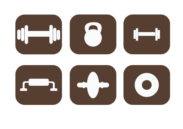 Sommige gewicht sportschool pictogrammen - Foto, afbeelding