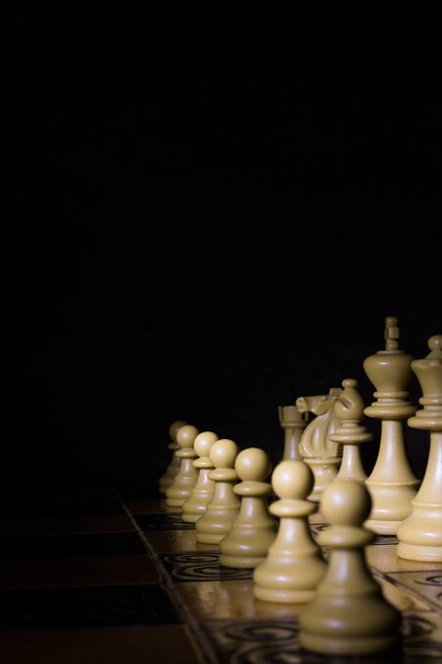 Chess photographed on a chess board - 写真・画像