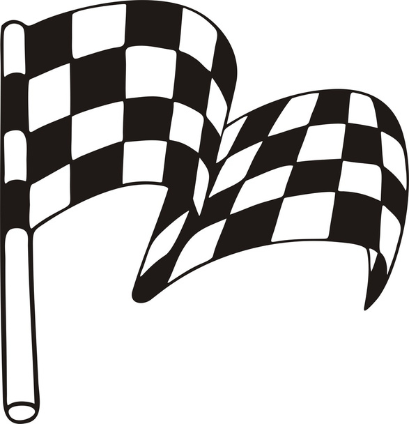 Bandera de carreras - Vector, imagen