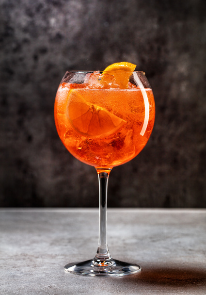 glass of aperol spritz cocktail - 写真・画像
