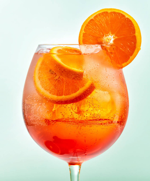 Glass of aperol spritz cocktail - Fotó, kép