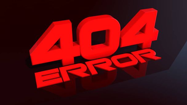 Error 404 3d red sign - Foto, Bild