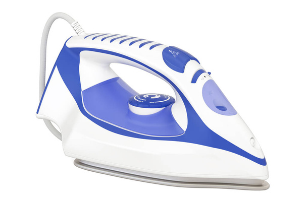 electric steam iron, 3D rendering - Photo, image