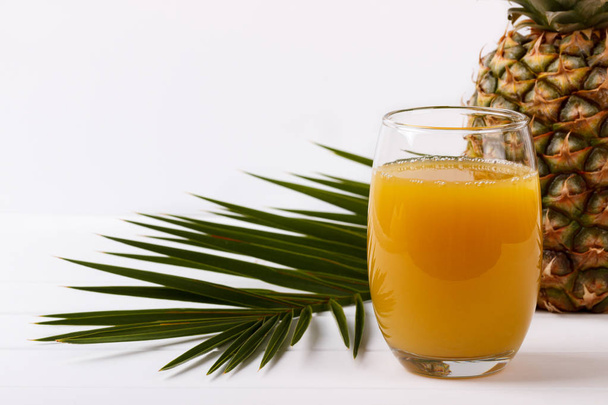 glass of pineapple juice - Photo, Image
