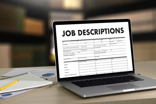 JOB DESCRIPTIONS Human resources, employment, team management  - Foto, Imagen
