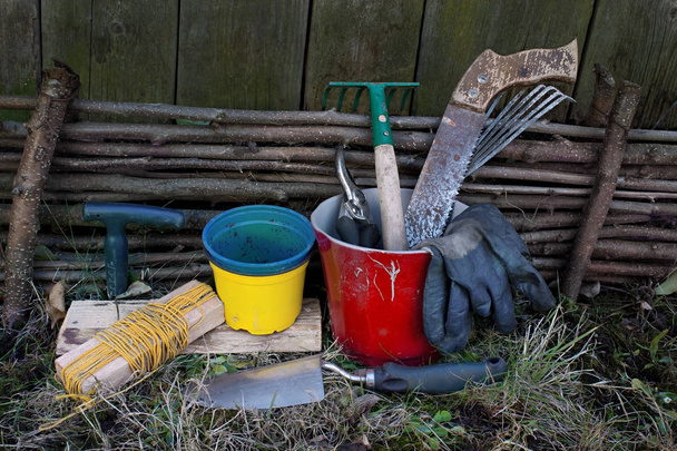 ferramentas de jardinagem close up - Foto, Imagem