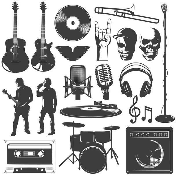 Music Icon Set - Vektor, Bild
