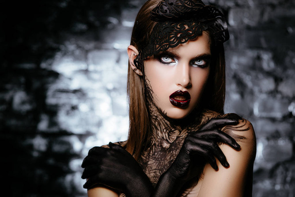 dark queen of Halloween - Фото, зображення