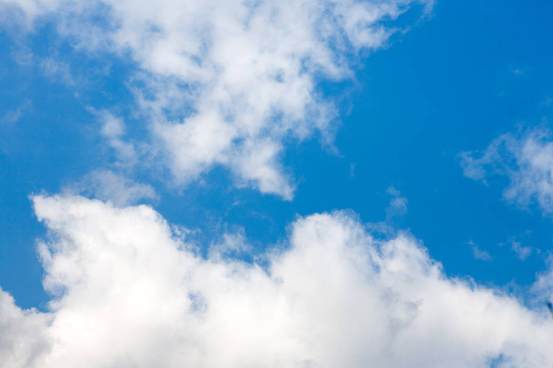Blue cloudy sky background - Photo, Image