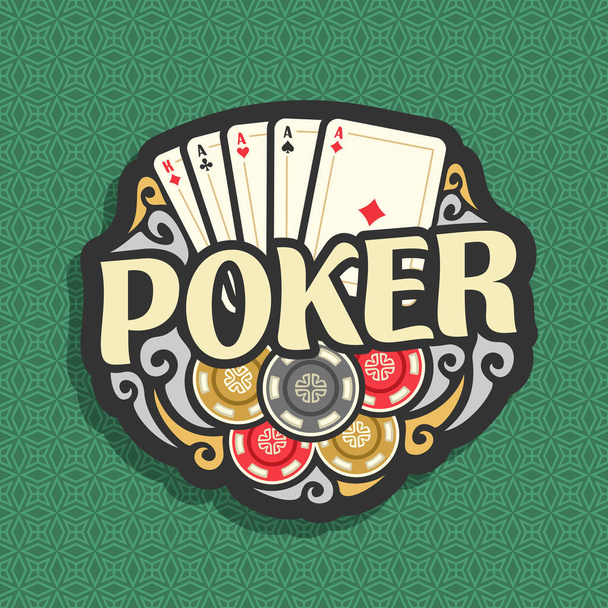 Logo wektor Poker - Wektor, obraz