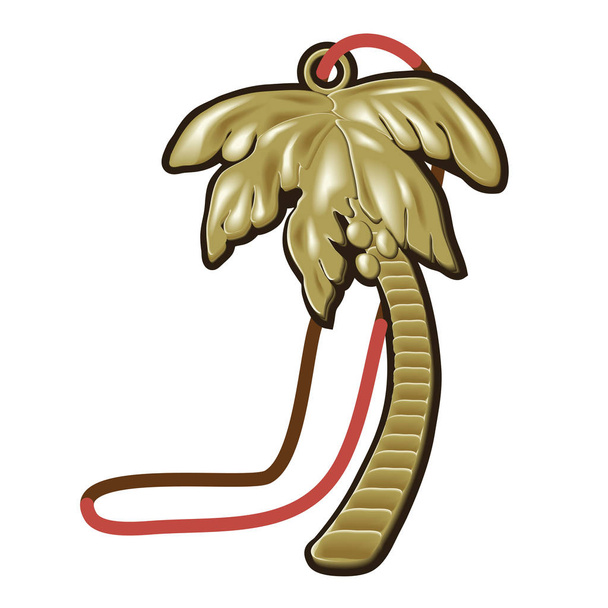 Palm Tree Charm - Vector, imagen