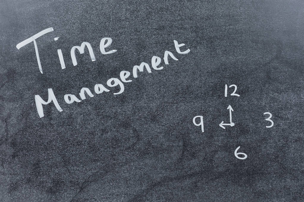 Concept de gestion du temps avec texte manuscrit
 - Photo, image