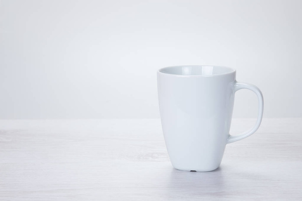 プレーンの白い一般的なコーヒーのマグカップ - 写真・画像