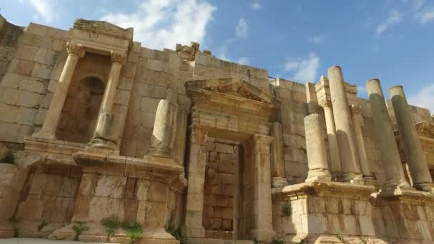Római Ruins.roman a Jordániai város Jerash romjai. - Felvétel, videó