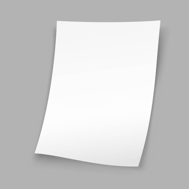 Φύλλο χαρτιού γκρι φόντο - Διάνυσμα, εικόνα