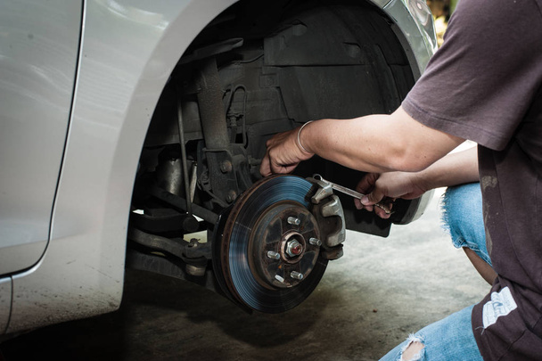 Car mechanic service brake system  - Photo, image