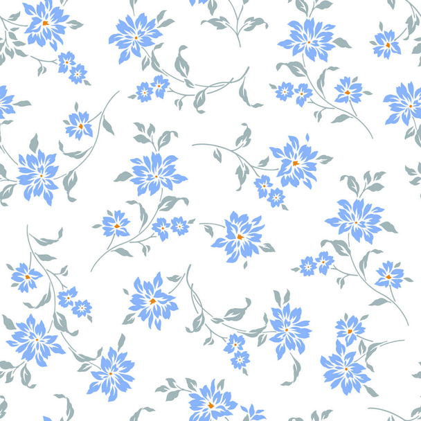 Flower illustration pattern - Vector, Imagen