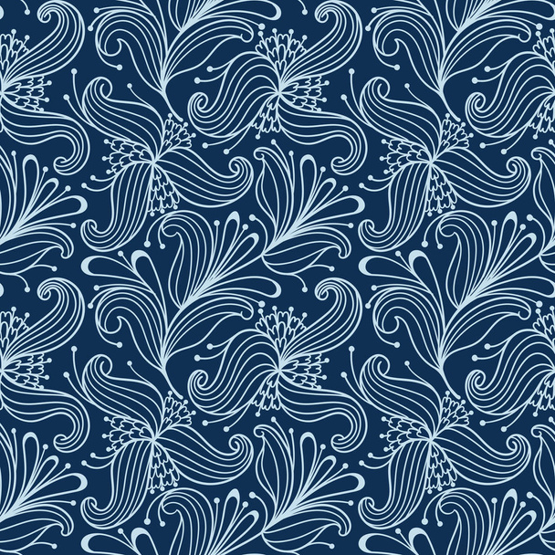 Seamless vector floral pattern - Vector, Image
