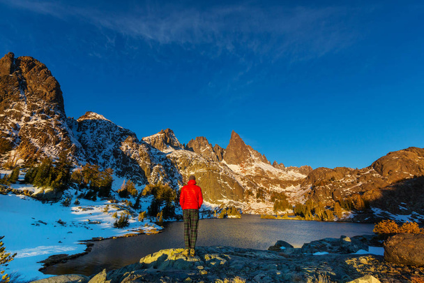 Wandelaar in Sierra Nevada - Foto, afbeelding