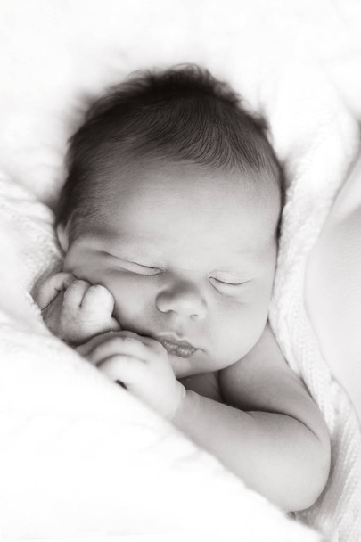 newborn baby boy sleeping - Photo, Image