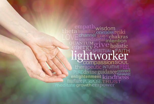 Bir Lightworker Şifalı Eller  - Fotoğraf, Görsel