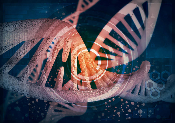 Sfondo molecole di DNA - Foto, immagini