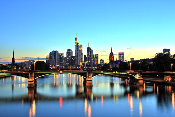 Frankfurt am Main Downtown Cityscape - Photo, Image