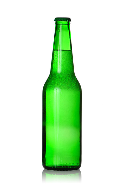 Frasco de cerveja verde
 - Foto, Imagem