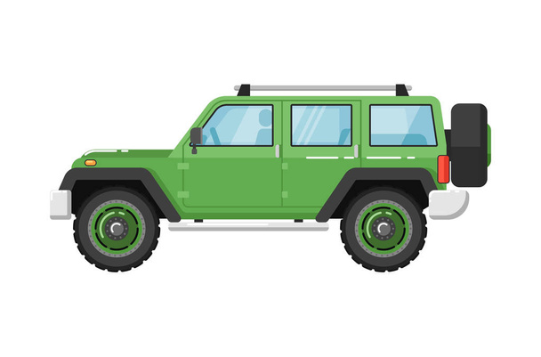Extreme travel car isolated vector illustration - ベクター画像