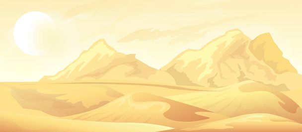 Krajobraz pustynny - Wektor, obraz