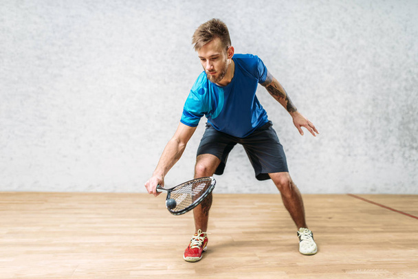 Mužský Squash hráč - Fotografie, Obrázek