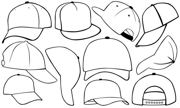 Набір різних шапок
 - Вектор, зображення
