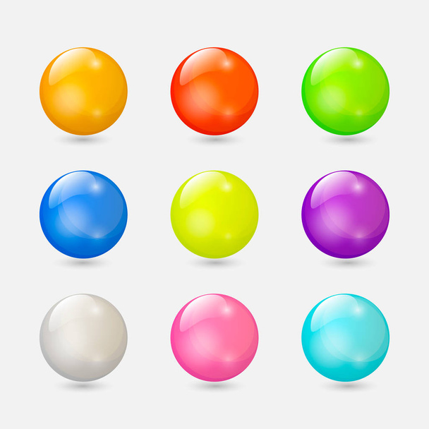 Round realistic buttons for the site - 写真・画像