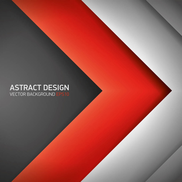 Abstract volume background, red inside, cover for project presentation, vector design - Вектор,изображение